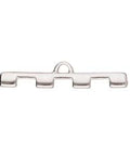 (CYM-TL-012463-SP) CYMBAL SOROS IV-TILA BEAD ENDING ANT. SILVER PLATE (2 PCS) SOROS IV-TILA BEAD ENDING ANT. SILVER PLATE