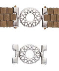 (CYM-TL-012511-SP) CYMBAL DETIS-TILA BEAD CONNECTOR ANT. SILVER PLATE (2 PCS) DETIS-TILA BEAD CONNECTOR ANT. SILVER PLATE