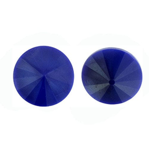 (MR14-RV046) OPAQUE BLUE CZECH RIVOLI 14MM MATUBO (2PCS) CZECH RIVOLI 14MM
