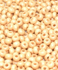 CZECH SEED BEADS 11-0 CHALK WHITE CHAMPAGNE LUSTER  (25 GMS) CZECH SEED BEADS 11/0 CHALK WHITE CHAMPAGNE LUSTER