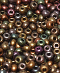 (CSB11-01640) CZECH SEED BEADS 11-0 PURPLE IRIS GOLD  (25 GMS) CZECH SEED BEADS 11/0 PURPLE IRIS GOLD