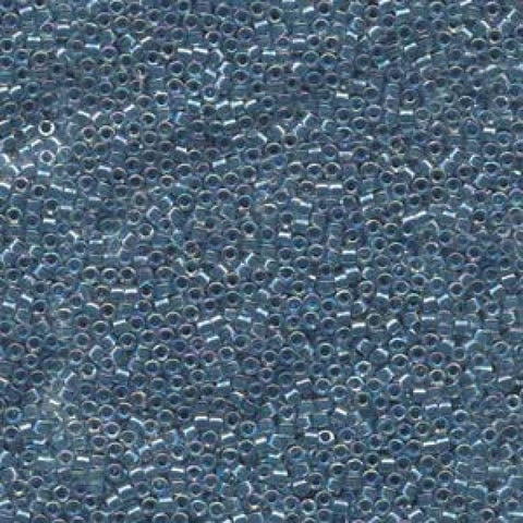 DB0058 Miyuki Delica 11/0 marine Blue Lined Crystal AB (5 GMS) Miyuki Delica 11/0 marine Blue Lined Crystal AB (DB-58)
