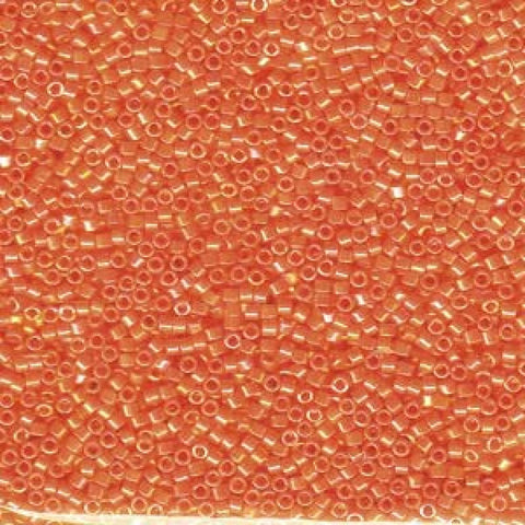 DB0161 Miyuki Delica 11/0 Opaque Orange AB (5 GMS) DB0161 Miyuki Delica 11/0 Opaque Orange AB (5 GMS)