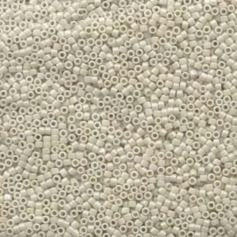 (DB0211) Miyuki Delicas 11-0 Opaque Alabaster Luster (5 GMS) Miyuki Delicas 11/0 Opaque Alabaster Luster