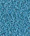 DB0218 Miyuki Delicas 11/0 Opaque Med Turquoise Blue Luster (5g) Miyuki Delicas 11/0 Opaque Med Turquoise Blue Luster