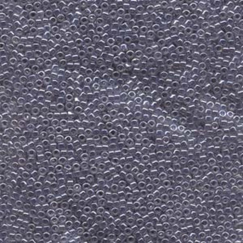 (DB0242) Miyuki Delicas 11-0 Lined Crystal Grey (5 GMS) Miyuki Delicas 11/0 Lined Crystal Grey