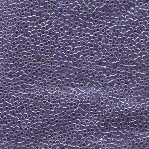 (DB0250) Miyuki Delicas 11-0 Lined Crystal Violet (5 GMS) Miyuki Delicas 11/0 Lined Crystal Violet