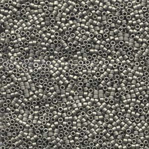 (DB0321) MIYUKI DELICA 11/0 METALLIC SILVER MATTED (5 GMS) (DB0321) MIYUKI DELICA 11/0 METALLIC SILVER MATTED (5 GMS)