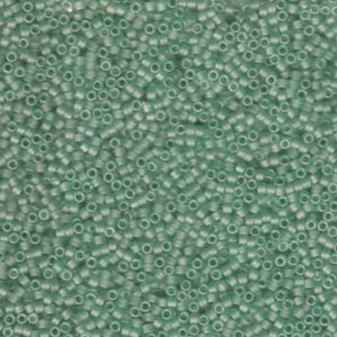 DB0385 Miyuki Delica 11/0 Matted Sea Glass Green (5 GMS) DELICA 11/0 MATTED SEA GLASS GREEN