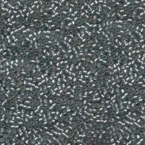 (DB0697) MIYUKI DELICA 11-0 SEMI MATT S-L GREY DYED (5 GMS) DELICA 11/0 SEMI MATT S/L GREY DYED