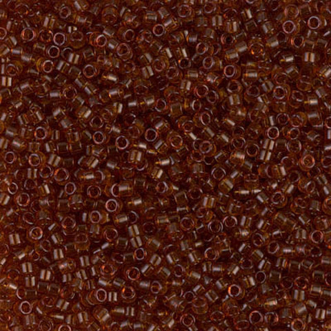 (DB0709) MIYUKI DELICA 11/0 TRANSPARENT DK.TOPAZ (5 GMS) DELICA 11/0 TRANSPARENT DK.TOPAZ