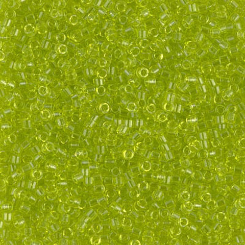 (DB0712) MIYUKI DELICA 11/0 TRANSPARENT CHARTREUSE (5 GMS) (DB0712) MIYUKI DELICA 11/0 TRANSPARENT CHARTREUSE (5 GMS)
