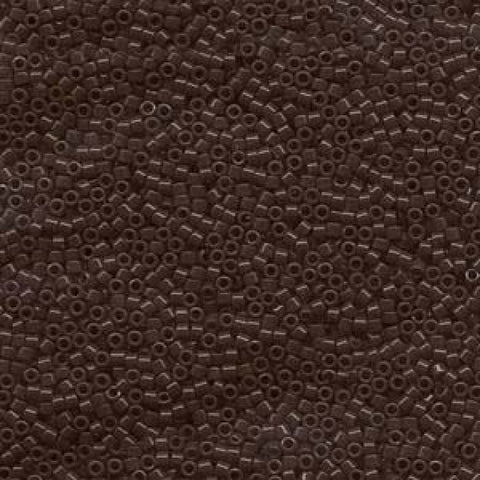 (DB0734) MIYUKI DELICA 11-0 OPAQUE CHOCOLATE BROWN (5 GMS) DELICA 11/0 OPAQUE CHOCOLATE BROWN