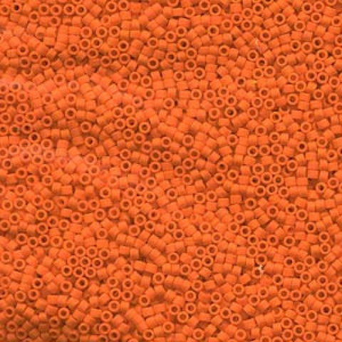 (DB0752) MIYUKI DELICA 11/0 OPAQUE ORANGE MATTED (5 GMS) (DB0752) MIYUKI DELICA 11/0 OPAQUE ORANGE MATTED (5 GMS)