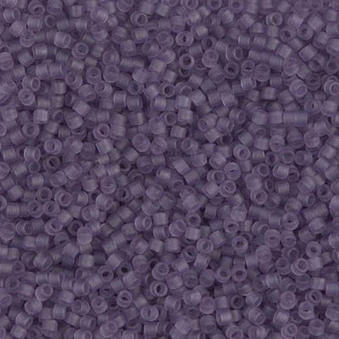 (DB1265) MIYUKI DELICA 11/0 MATTED TRANSPARENT LT.AMETHYST (5 GMS) DELICA 11/0 MATTED TRANSPARENT LT.AMETHYST