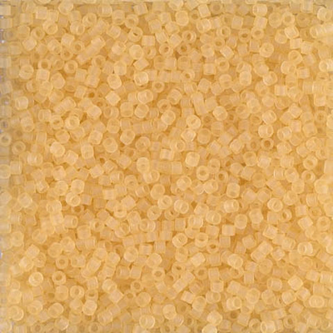 (DB1272) MIYUKI DELICA 11/0 TRANSPARENT MATTED CRYSTAL IVORY (5 GMS) DELICA 11/0 TRANSPARENT MATTED CRYSTAL IVORY