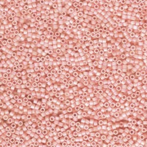 (DB1523) MIYUKI DELICA 11/0 MATTED OPQ LT.SALMON AB (5 GMS) (DB1523) MIYUKI DELICA 11/0 MATTED OPQ LT.SALMON AB (5 GMS)