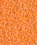 (DB1593) MIYUKI DELICA 11/0 MATTED OPAQUE MANDARIN AB (5 GMS) (DB1593) MIYUKI DELICA 11/0 MATTED OPAQUE MANDARIN AB (5 GMS)