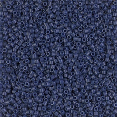 DB2143 Miyuki Delica 11/0 Matted Opaque Dyed Navy Blue Miyuki Delica 11/0 Matted Opaque Dyed Navy Blue