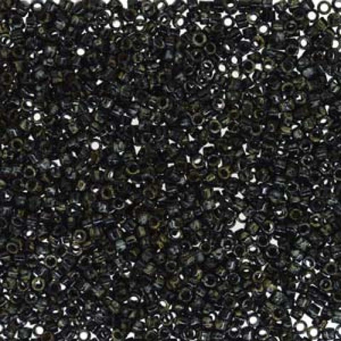 (DB2261) MIYUKI DELICA 11-0 BLACK PICASSO (5 GMS) DELICA 11/0 BLACK PICASSO