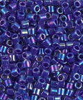 (DBL0165) MIYUKI DELICA 8-0 OPAQUE ROYAL BLUE AB (5 GMS) DELICA 8/0 OPAQUE ROYAL BLUE AB