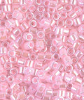 (DBL0244) MIYUKI DELICA 8-0 LINED CRYSTAL LT.PINK (5 GMS) DELICA 8/0 LINED CRYSTAL LT.PINK