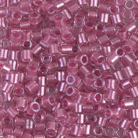 (DBL0902) MIYUKI DELICA 8-0 SPARKLING ROSE LINED CRYSTAL DELICA 8/0 SPARKLING ROSE LINED CRYSTAL
