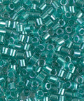 (DBL0904) MIYUKI DELICA 8-0 SPARKLING AQUA GREEN LINED CRYSTAL DELICA 8/0 SPARKLING AQUA GREEN LINED CRYSTAL