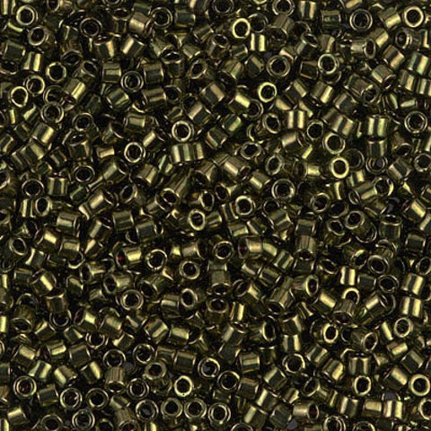 (DBM0011) MIYUKI DELICA 10-0 METALLIC OLIVE (5 GMS) DELICA 10/0 METALLIC OLIVE
