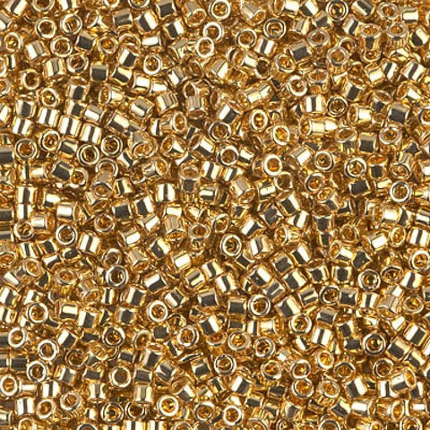 (DBM0031) MIYUKI DELICA 10/0 24KT GOLD PLATED (5 GMS) (DBM0031) MIYUKI DELICA 10/0 24KT GOLD PLATED (5 GMS)