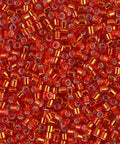 DBM0043 Miyuki Delica 10/0 silver lined red (50g) DELICA 10/0 SILVER LINED RED