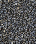 (DBM0307) MIYUKI DELICA 10/0 METALLIC SILVER GREY MATTED (5 GMS) DELICA 10/0 METALLIC SILVER GREY MATTED