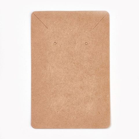 BURLYWOOD Display Cards, Used For Necklace and Earring Cardboard Display Cards, Used For Necklace and Earring, BurlyWood Size: about 6cm wide, 9cm long