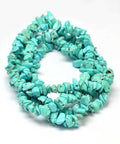 Dyed Natural Turquoise Chips Beads Strands, Dark Turquoise, 5~10mm Dyed Natural Turquoise Chips Beads Strands, Dark Turquoise, 5~10mm