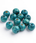 Dyed Wooden Beads, Sky Blue, 12mm Wood Beads 12mm