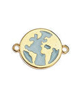 Earth Charm Link, 15mm Earth Charm Link, 15mm