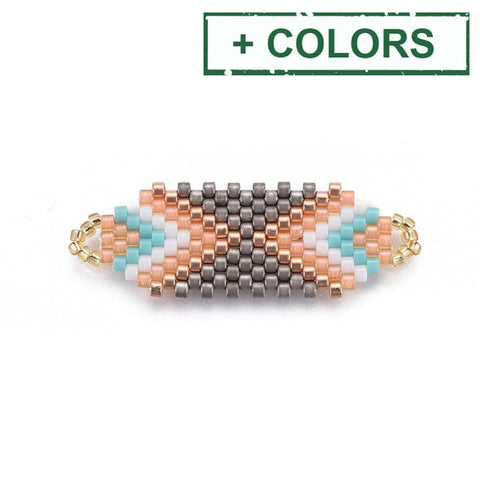 (EB8256-X) MIYUKI & TOHO Handmade Japanese Seed Beads Links, 35~36.5mm  (1 PC) (EB8256-X) MIYUKI & TOHO Handmade Japanese Seed Beads Links, 35~36.5mm  (1 PC)