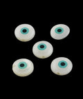 (EE4394) Evil Eye Natural Freshwater Shell Beads, Size: about 9~10mm (5 PCS) (EE4394) Evil Eye Natural Freshwater Shell Beads, Size: about 9~10mm (5 PCS)