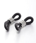 (EG5895) Silicone EyeGlass Holders, with Platinum Tone  (20 PCS) Silicone EyeGlass Holders, with Platinum Tone Iron Findings Size: about 6mm wide, 20mm long.