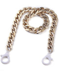(EG7280-02) Personalized CCB Plastic Curb Chain Eyeglass Chains, Golden (60.5cm) (EG7280-02) Personalized CCB Plastic Curb Chain Eyeglass Chains, Golden (60.5cm)