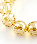 GOLDENROD Electroplate Glass Beads 10mm Electroplate Glass Beads 10mm