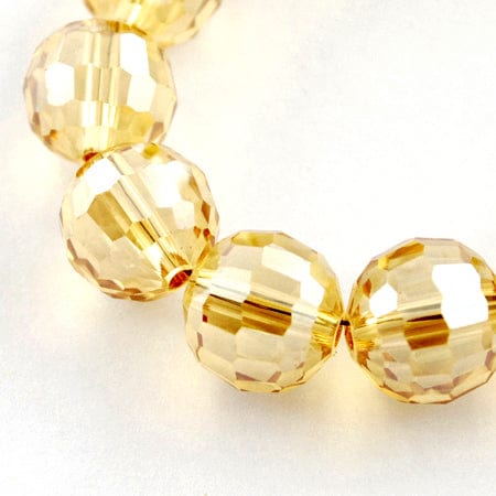 GOLDENROD Electroplate Glass Beads 10mm Electroplate Glass Beads 10mm