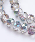 ELECTROPLATE GLASS BEADS 8MM COLORFUL (BE4648) Electroplate Glass Beads, Faceted, Rondelle, Colorful Size: about 8mm in diameter, 6.5mm thick, hole: 1mm; about 72pcs/strand, 18.4"