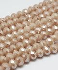 Electroplate Glass Beads Faceted, Rondelle, Navajo White 8x6mm Electroplate Glass Beads Faceted, Rondelle, Navajo White 8x6mm