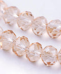 Electroplate Glass Beads, Faceted Rondelle, Pale Goldenrod, 2.5~3x3.5mm Electroplate Glass Beads, Faceted Rondelle, Pale Goldenrod, 2.5~3x3.5mm