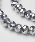 Electroplate Glass Beads Strands, Faceted, Abacus, Silver Plated 6MM Electroplate Glass Beads Strands, Faceted, Abacus, Silver Plated Size: about 6mm in diameter, 4mm thick, hole: 1mm, about 100pcs/strand, 14"/strand.