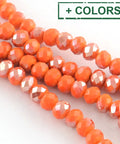 Electroplate Glass Faceted Abacus Bead Strands, Half Plated, (1 STR) ​​Electroplate Glass Faceted Abacus Bead Strands, Half Plated, RosyBrown