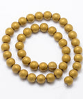 Electroplate Non-magnetic Synthetic Hematite Beads Strands, Matte Style, Round, Golden Plated 8mm in diameter, hole: 1.5mm Electroplate Non-magnetic Synthetic Hematite Beads Strands, Matte Style, Round, Golden Plated Size: about 8mm in diameter, hole: 1.5mm; about 50pcs/strand, 15.7"