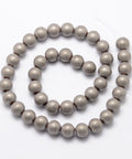 Electroplate Non-magnetic Synthetic Hematite Beads Strands, Matte Style, Round, Platinum Plated Size: about 8mm in diameter, hole: 1.5mm Electroplate Non-magnetic Synthetic Hematite Beads Strands, Matte Style, Round, Platinum Plated Size: about 8mm in diameter, hole: 1.5mm; about 50pcs/strand, 15.7".