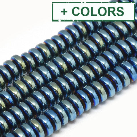 Electroplate Non-magnetic Synthetic Hematite, Heishi Beads, 6x2.5mm Electroplate Non-magnetic Synthetic Hematite, Heishi Beads, 6x2.5mm